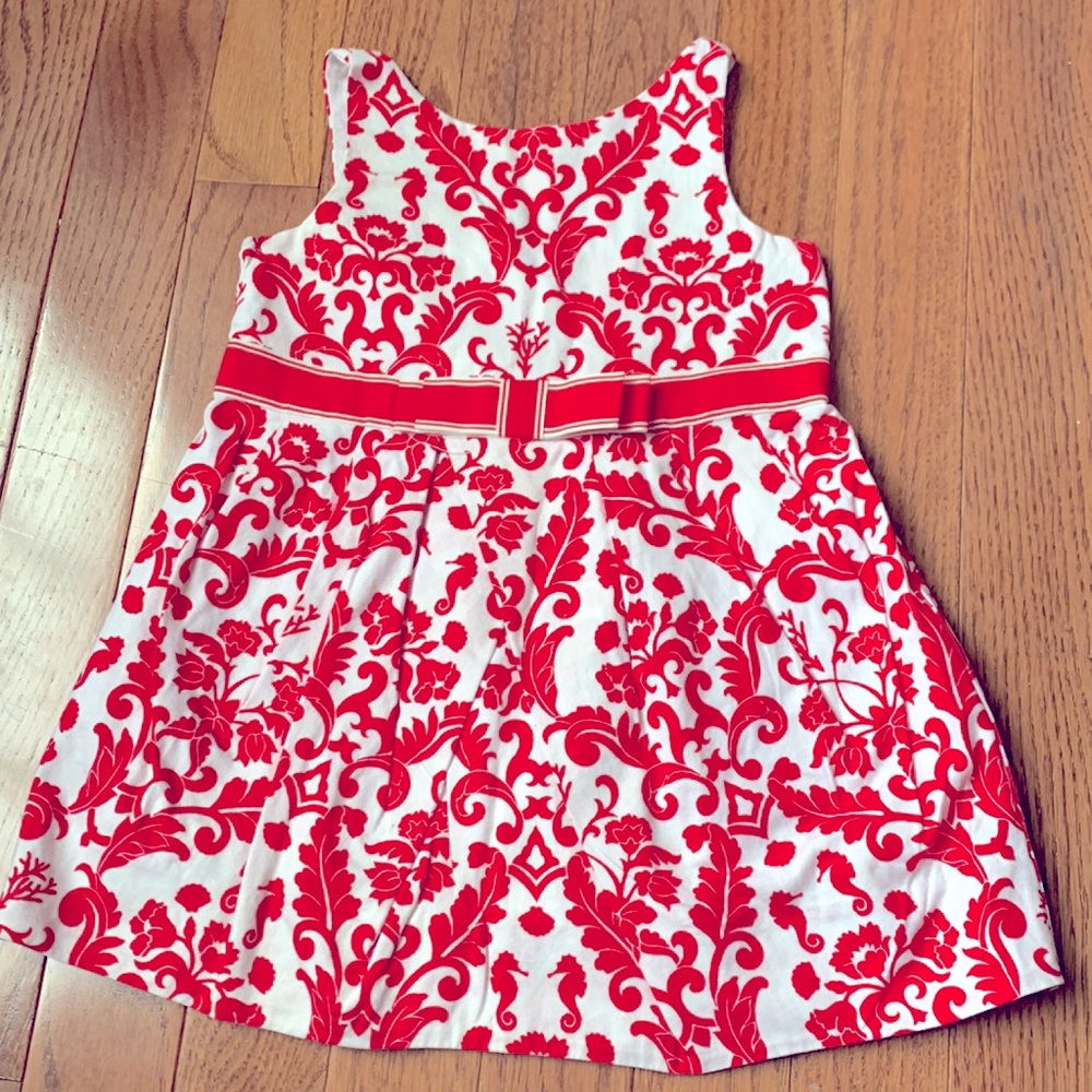 Janie and Jack damask dress- 12-18 months